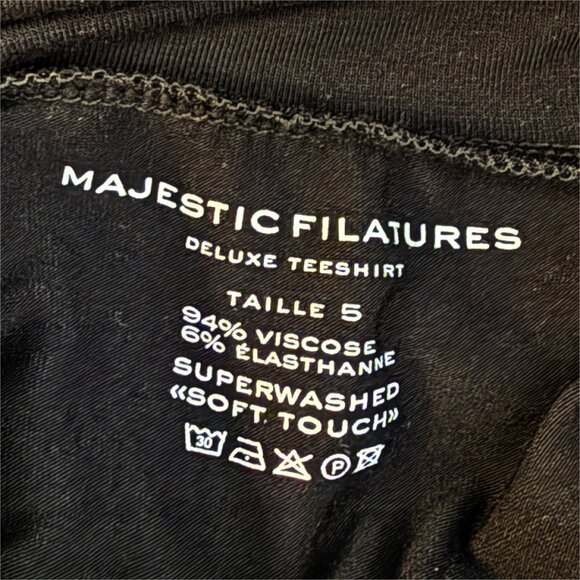 Majestic Filatures Soft Touch Sleeveless Stretch Turtleneck Black 5/XL NEW - Picture 6 of 11